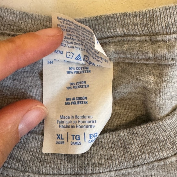 Funny Chicken Graphic Tee | Port & Company Women’s XL | Grey - Picture 5 of 7